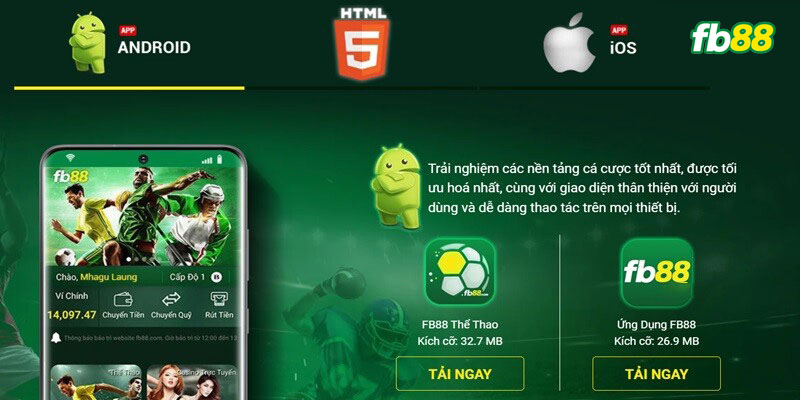Đăng nhập trên điện thoại bằng hệ điều hành IOS và Android