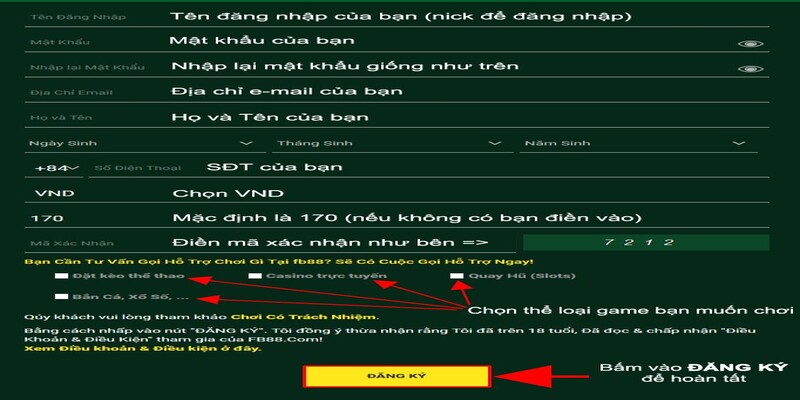 Chỉ dẫn đăng ký tài khoản dành cho người mới