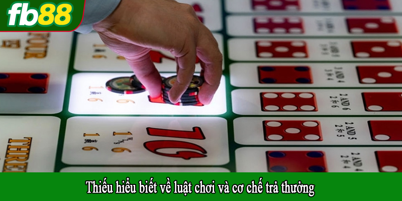Thiếu hiểu biết về luật chơi và cơ chế trả thưởng