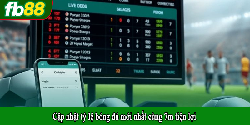Cập nhật tỷ lệ bóng đá mới nhất cùng 7m tiện lợi